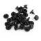 For Car Auto Fender Plastic Rivets Fassers 30pcs 7mm Dia Hole Black New