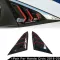 1 Pair Side Air Vent Window Louver Cover Gloss Black For Honda Civic -20 Made Of High Quality Abs Plastic Material