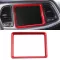 Red Center Console Gps Dashboard Trim Frame For Dodge Challenger -19 High Quality
