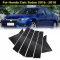 Door Pillar Stickers Cover 6 PCS Carbon Fiber Look Useful Waterproof Parts