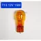 Price per horoscope !! Orange turning lamp with big head plug, T13 12V 15W