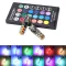 OTOLAMPARA 2 pcs รถ LED ที่มีสีสัน T10 RGB รถ auto wedge ด้านข้างแสงความกว้างภายในอ่านโคมไฟหลอดไฟรีโมทคอนโทรล DC 12 V