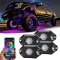 OTOLAMPARA 4 ชิ้นรถ underglow นีออน LED RGB underbody light ตกแต่งบรรยากาศโคมไฟสำหรับรถบรรทุกรถ ATV UTV SUV offroad เรือ
