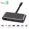 WOCSIC TYPE C Hub is HDMI 4 thousand USB3.0 VGA HUB Sound 3 Adapter for MacBook Pro Samsung Note8 S8 Dex Nintendo mode