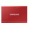 2 TB PORTABLE SSD เอสเอสดีพกพา SAMSUNG T7 RED MU-PC2T0R/WW