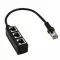 Rj45 Ethernet Cable Adapter Splitter 1me To 3fe Port Lan Networ Plug 3in 1 Adapter Networ Accessories
