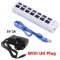 Usb Hub 3.0 7 Port 5gbps For Macbook Pro Air 2a Power Adapter Usb 3.0 Hub With Switch Lap Computer Accessories Usb Splitter