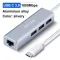 OFCCOM USB C Ethernet USB 3.0 2.0 to RJ45 HUB 10/100/1000Mbps Ethernet Adapter Network Card USB LAN for MacBook Windows