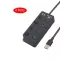 USB Hub 3.0 High Speed ​​4/7 Port USB 3.0 Hub Splitter on/Off Switch with EU/US Power Adapter for Computer PC HUB USB 3.0