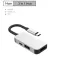 USB Type C Hub USB 3.0 Type-C Hub to HDMI Adapter 4K Thunderbolt 5 USB C Hub with TF SD Reader Slot PD for Macbook Pro/Air