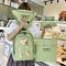 กระเป๋าเป้ผู้หญิง/Korean four-piece backpack simple backpack for high school students and college students