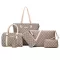 Women's fashion, six pieces, simple, one shoulder bag