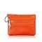 Dolove Genuine Leather Small Wallet Women Coin Bag Double Zipper Womens Wallets and Purses Leather Wallet Small Clutch Bag