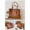 Square bag, leather bag, shoulder bag Totate fashion bag Fashion bags for working age, Korean style leather, big bag