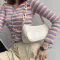 Fashion Acrylic Chain Baguette Armpit Bag Vintage Alligator Leather Ladies Shoulder Crossbody Bags Females Handbags