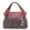 Fashion Ladies Hollow Out Handbag Floral Print Shoulder Bags Ladies Leather Openwork Carved Wild Tote Bags Bolsa Feminina