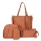 Thinthendo 4PCS Women Lady Handbag Oulder Bags Tote Seger Satchel Set