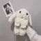 Cute H Bunny Rabbit Women Oulder Bags Cartoon Lady Chains Crossbody Bag Luxury F Fur Mesger Bag SML AMIM SES