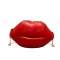 Lips S PVC Handbags Women Zier Oulder Bag Crossbody Mesger Phone CN Bag Ning Party Clutches Bolsas Fina Saco