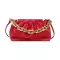 Pleated Crossbody Bags for Women Stone Pattern Retro Pu Leather Oulder Mesger Bag Solid Cr FE Chain Handbags