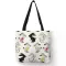 Cartoon Geometric Cats Anim Printing NG Bag for Women Ca en Tote Bags Ladies Reusable Large Capacity Hand Bags