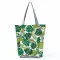 MIYAHOUS MMER N LEAF PRINTED Women Handbag Foldable Reusable Beach Bag Large Capacity Canvas Travel Bag for FE