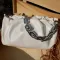 Luxurious Silver Chain Handbag Classic Style Pu Leather Crossbody Bag Oulder Bag Women Hand Bag