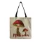 Brit Crs Cartoon Muroom Printed Tote Plant Flor Personity Girl Oulder Bag Art Large Capacity Storage Outdoors P