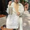 Hylhexyr Women Brdery Handbag Corduroy Ng Bags Canvas Handbag Magnetic Bucle Oulder Bag Soag For Students