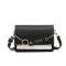 PU Leather Women's Bag Pand Flapp Handbag Ring Chain Contrast CR FE SE For Crossbody Oulder Bags