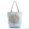Miyahouse Mmer N Leaf Printed Women Handbag Foldable Reusable Beach Bag Large Capacity Canvas Travel Bag For Fe