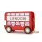 Cute London Bus Design Girl's Chain Oulder Bag Brdered Cartoon Women Se And Handbag Fasion Crossbody Red Pouch Pu