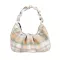 New Vintage Nylon Women Underarm Oulder Bags Platten -Handle Bags Ladies Elnt Pleated SML Handbag