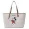 Cartoon White Handbag Women's Canvas Bag Donald Duck Mickey Large-Capacity Handbag Women Bag Shoulder Bag Shopping Bag