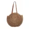 Casual Rattan Women Shoulder Bags Circle Straw Handbags Big Capacity Handmae Summer Totes Lady Round Boho Beach Treval Sac J4s