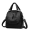 Classic Women's Shoulder Bags Pu Leather Multipurpose Backpacks 2020 Simple Style Zipper Travel Backpack Solid Color Female Bags