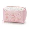 Cartoon Little Twin Stars My Melody Kuromi Pu Leather Makeup Cosmetic Bags Beauty Case Women Organizer Storage Bag