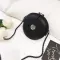 Women's Bag Personity Loc Pu Leather Bag Round Chain Diagon Oulder Bag Mesger Bag
