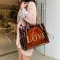 Big Bags Fe Brown Transparent Women Jelly Bag PVC Plastic Oulder NG Spring/Mmer Beach Leire Handbag