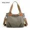 Women Canvas Bags 14 CRS VINTAGE SOLID Fe Large Capacity Big Tote Handbag Ladies CA OULDER BAGS for Women