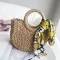 Ca Scarves Rattan Women Handbags Wicer Wen Basets Oulder Crossbody Bag Bohian Mmer Beach Straw Bags Ladies Ses