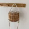 New Pearl Bag Women's New Hand-Wen Straw Bag Rattan Crossbody Oulder Bags Ins Wild Ning Clutch Bags