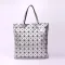 Oulder Bags 9*9 Grid Japan Style Foldable Fe Bag Square Triangle Pattern Adjustable Oulder Strap Women's Handbags