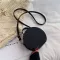 Women Oulder Bag Ladies Mesger Bags Youth Waterproof Handbag Round Fe Hi Quity Pu Leather Bag B