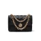 Hot Solid Cr Sml Square Bag Quity Pu Leather Chain Women's Handbag Lattice Oulder Mesger Bags