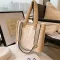 LamBSwool Tote Women Handbag Wide Strap H Oulder Bag Luxury F Fur Pu Leather Crossbody Bag Large Capacity SE