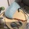 New Women's Retro Undrarm Bags Oulder Crossbody Bags Vintage Stone Pattern Baguette Lady Handbags