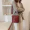Wide Strap Pu Leather Vintage Tote Women's Handbags Ses Bucet Bag Pu Leather Women Oulder Bag Crossbody Bags