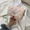 European New Women's Bag Hi Quity MMER WILD OULDER BAG MESGER BAG WHITE GOLD Chain Diamond Bag