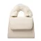 Winter F Fur Handle Handbags For Women Pu Leather Fe Oulder Bag Stone Luxury Warm Crossbody Bags For Women